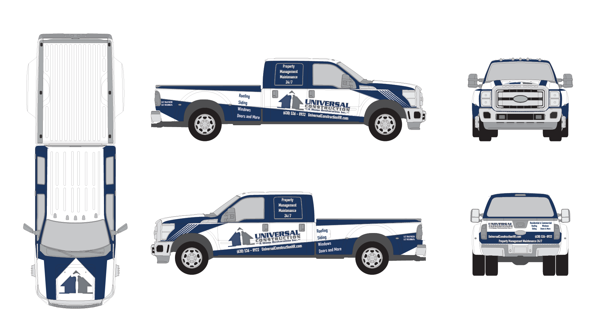 Universal Construction Truck Wrap
