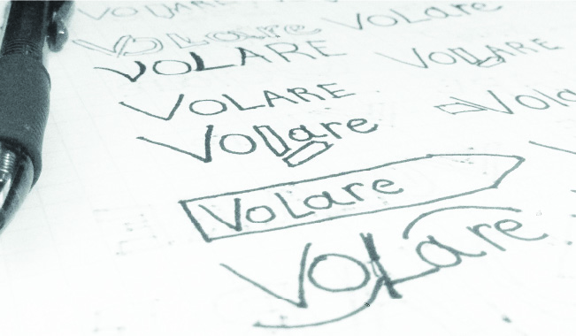 Volare Logo Sketch