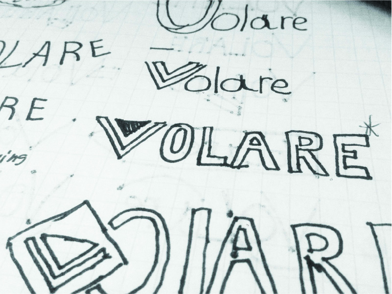 Volare Logo Sketch