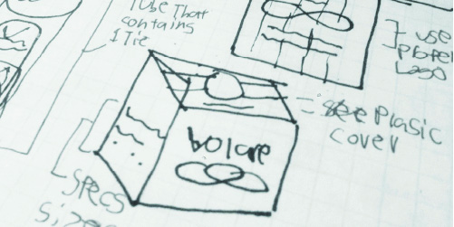 Volare Package Design Sketch